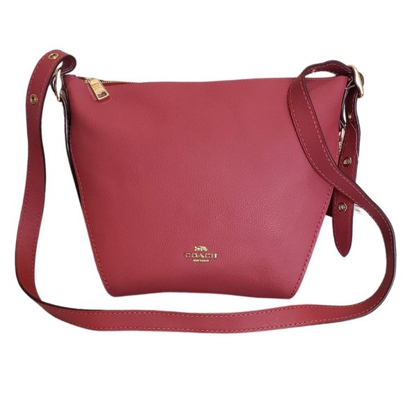 coach leather dufflette